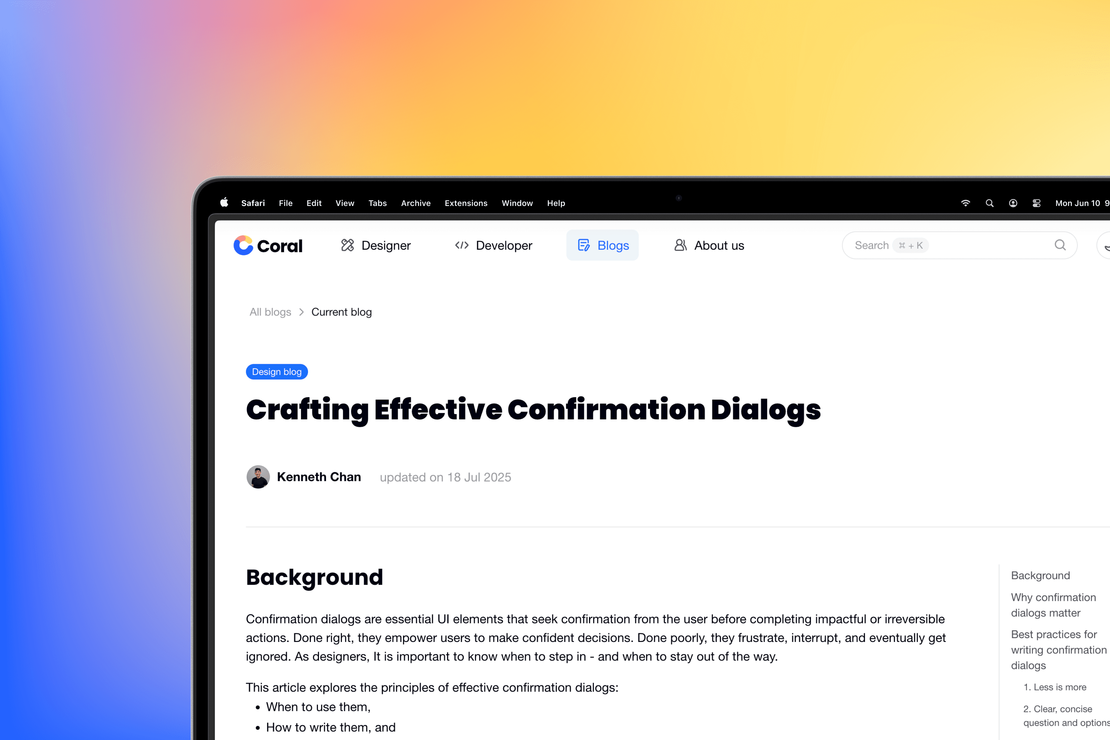 Writing Effective Confirmation Dialogs