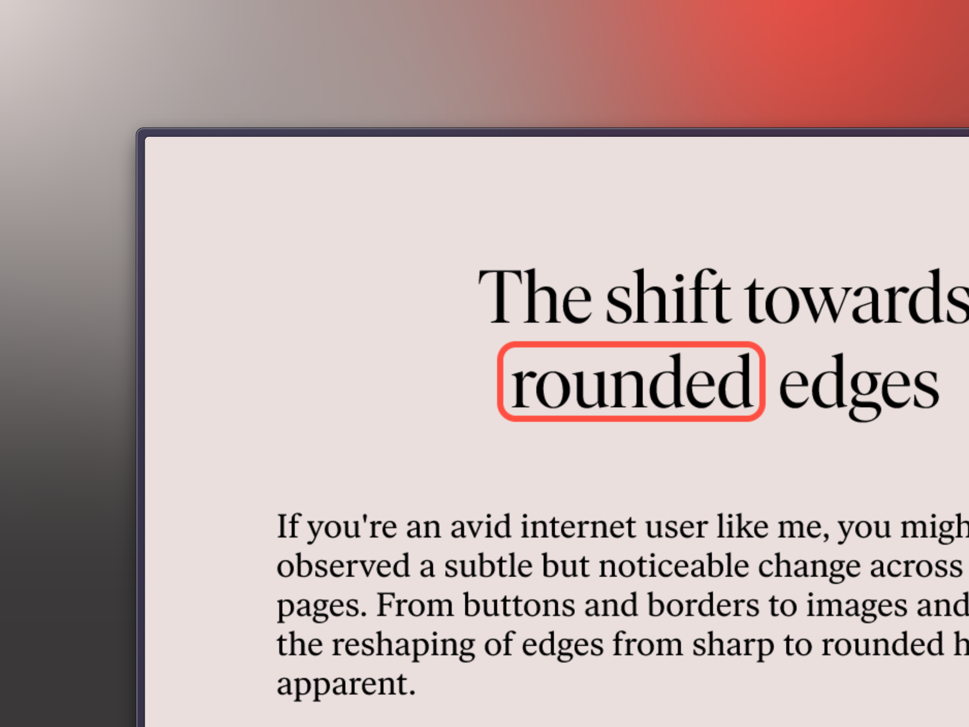 Design Trend: Rounded Edges